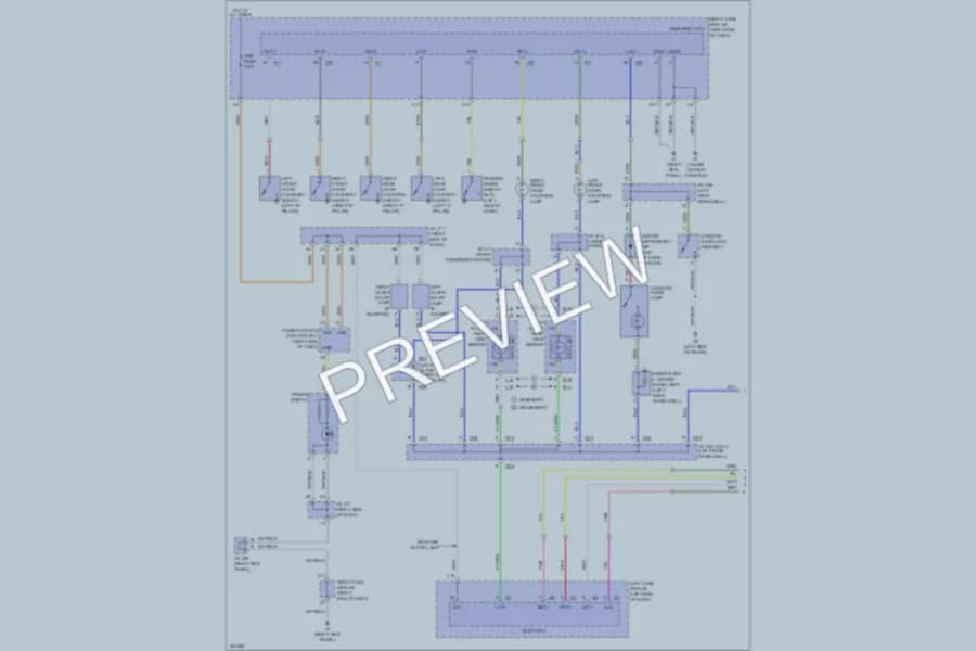 2009 Lexus IS250 Interior Lights wiring diagram preview