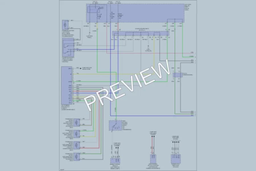 2009 Lexus IS250 Memory Systems wiring diagram preview