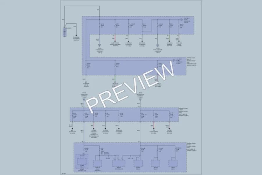 2009 Lexus IS250 Power Distribution wiring diagram preview