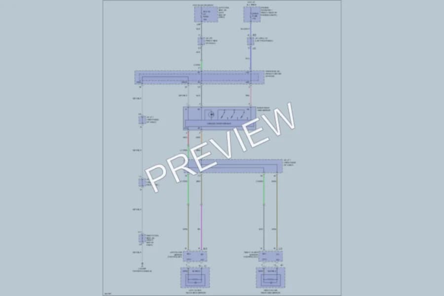 2009 Lexus IS250 Power Mirrors wiring diagram preview