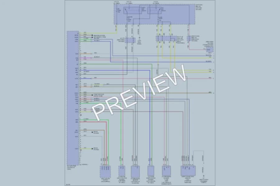 2009 Lexus IS350 Air Conditioning wiring diagram preview