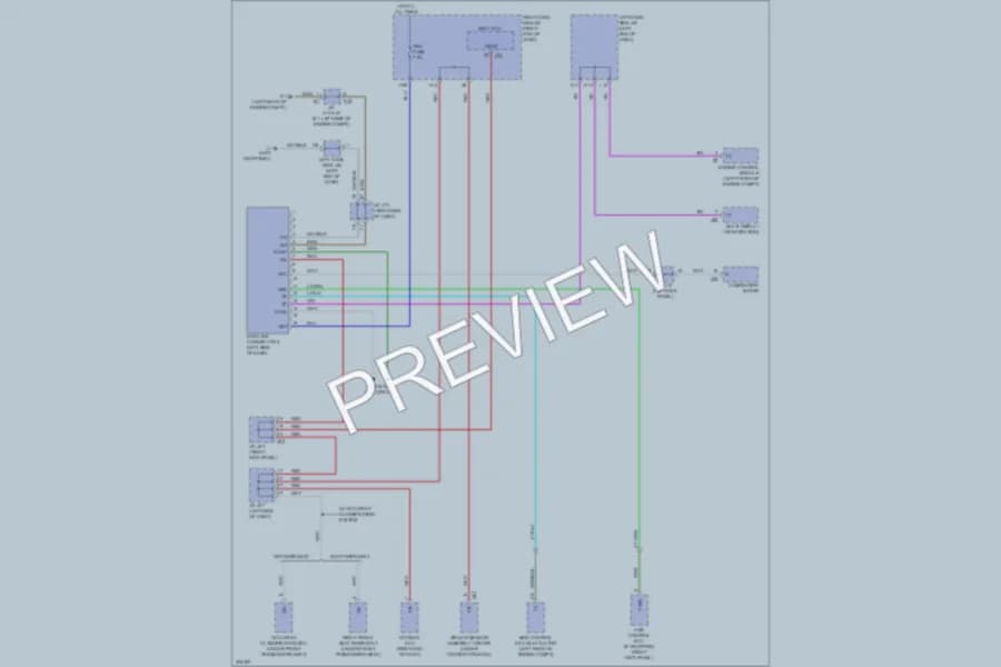 2009 Lexus IS350 Computer Data Lines wiring diagram preview