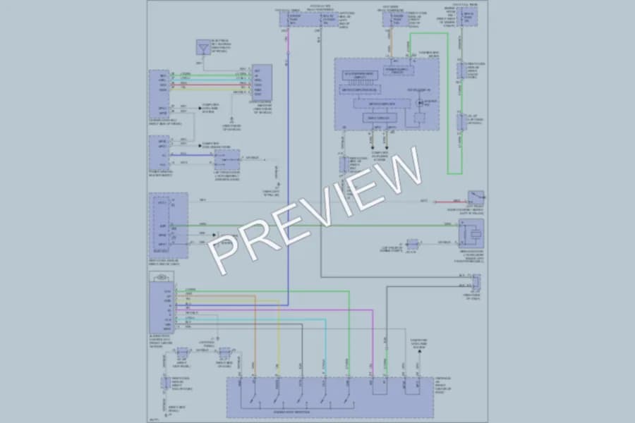 2009 Lexus IS350 Power Top Sunroof wiring diagram preview