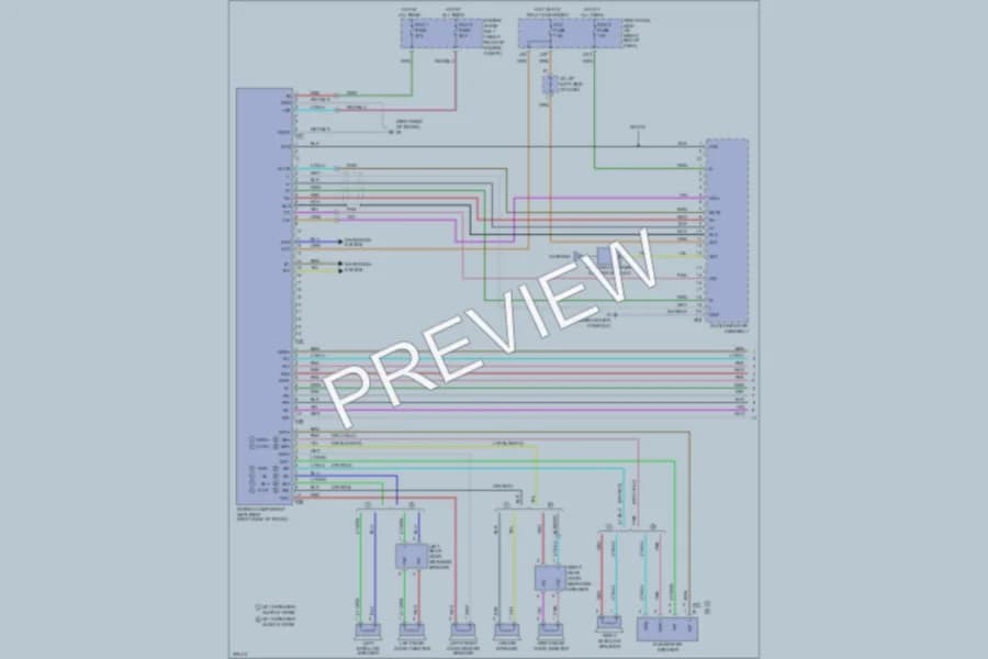 2009 Lexus IS350 Radio wiring diagram preview