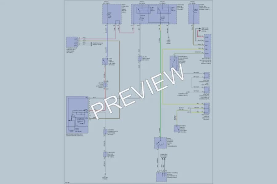 2009 Lexus IS350 Shift Interlock wiring diagram preview