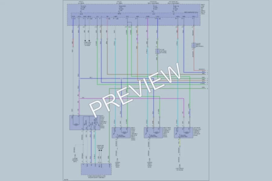 2009 Lexus ISF Power Door Locks wiring diagram preview