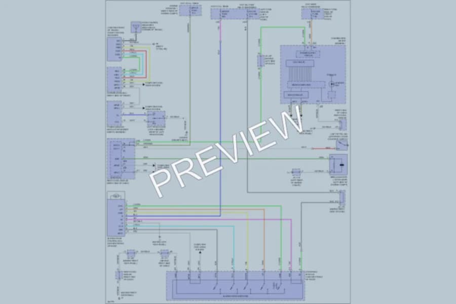 2009 Lexus ISF Power Top Sunroof wiring diagram preview