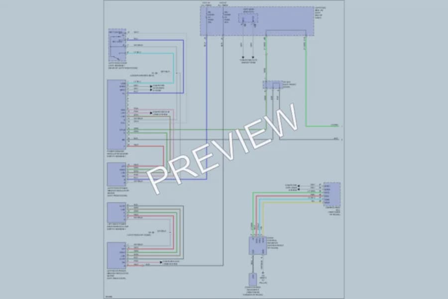 2009 Lexus ISF Power Windows wiring diagram preview