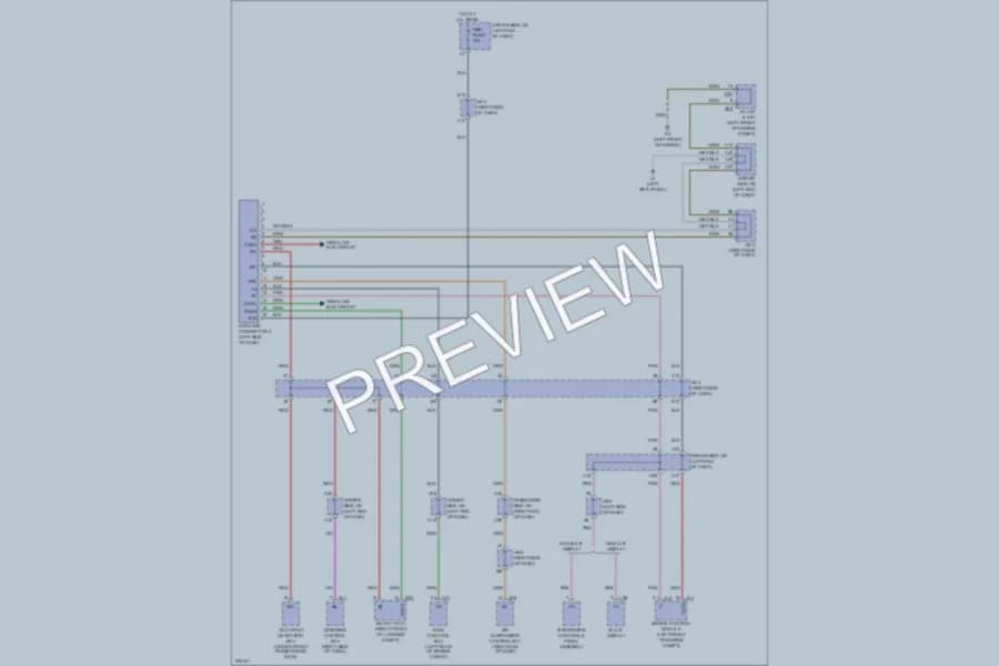 2009 Lexus LS460 Computer Data Lines wiring diagram preview