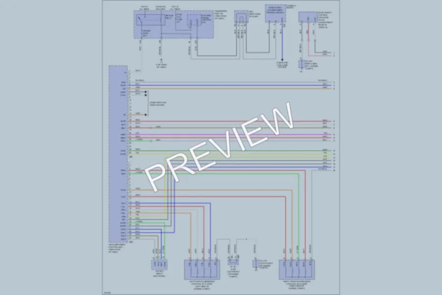 2009 Lexus LS460 Electronic Suspension wiring diagram preview