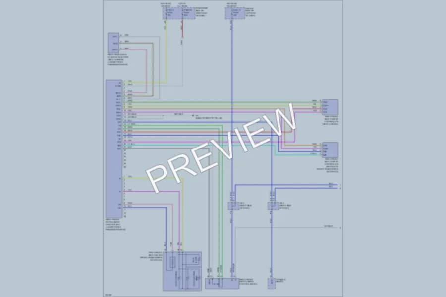 2009 Lexus LS460 Power Seats wiring diagram preview