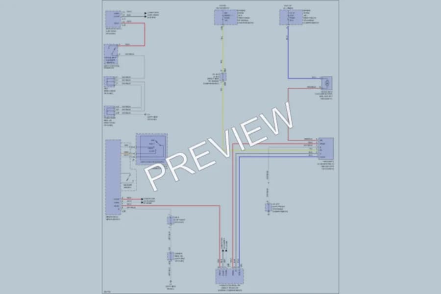 2009 Lexus LS460 Wiper Washer wiring diagram preview