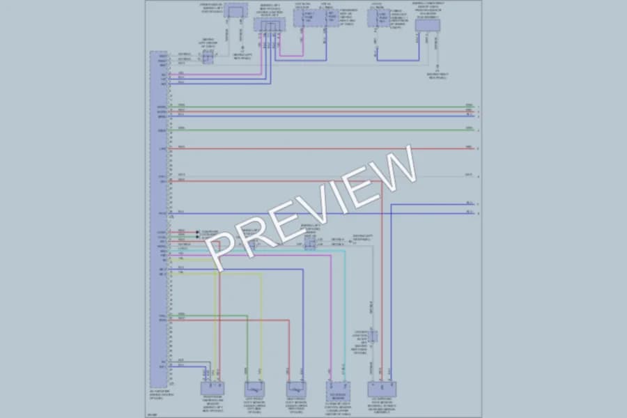 2009 Lexus LS600h Air Conditioning wiring diagram preview