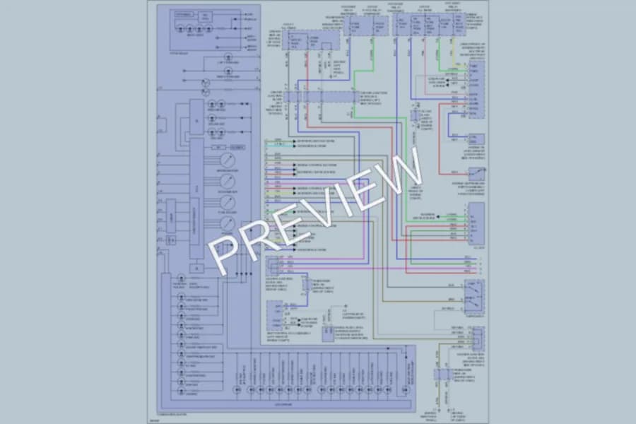 2009 Lexus LS600h Instrument Cluster wiring diagram preview