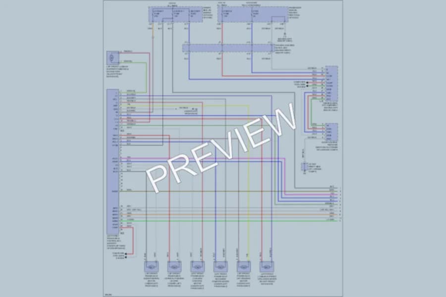 2009 Lexus LS600h Memory Systems wiring diagram preview
