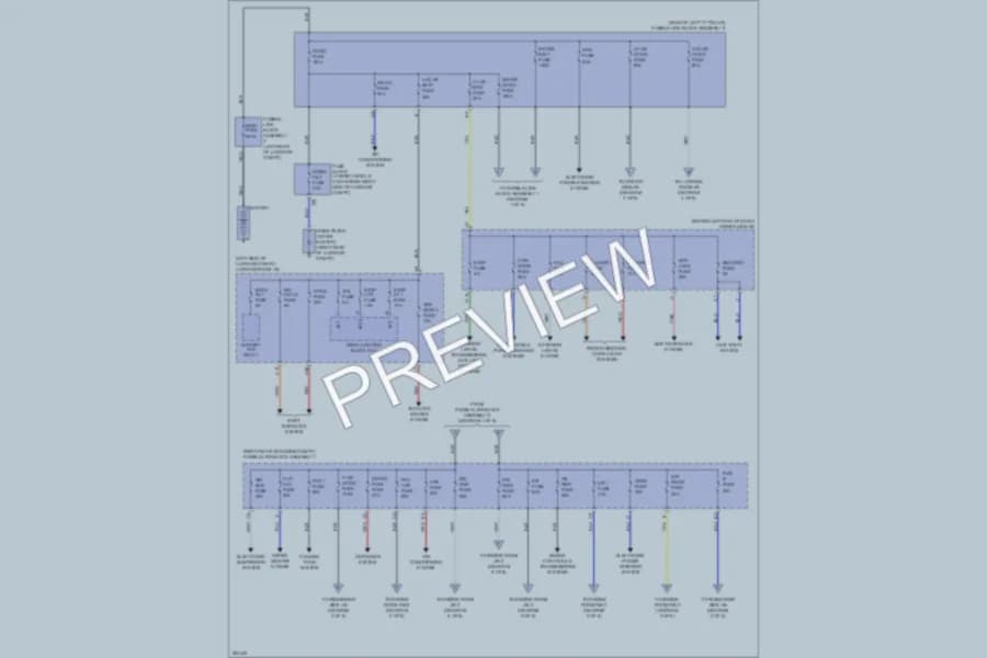 2009 Lexus LS600h Power Distribution wiring diagram preview