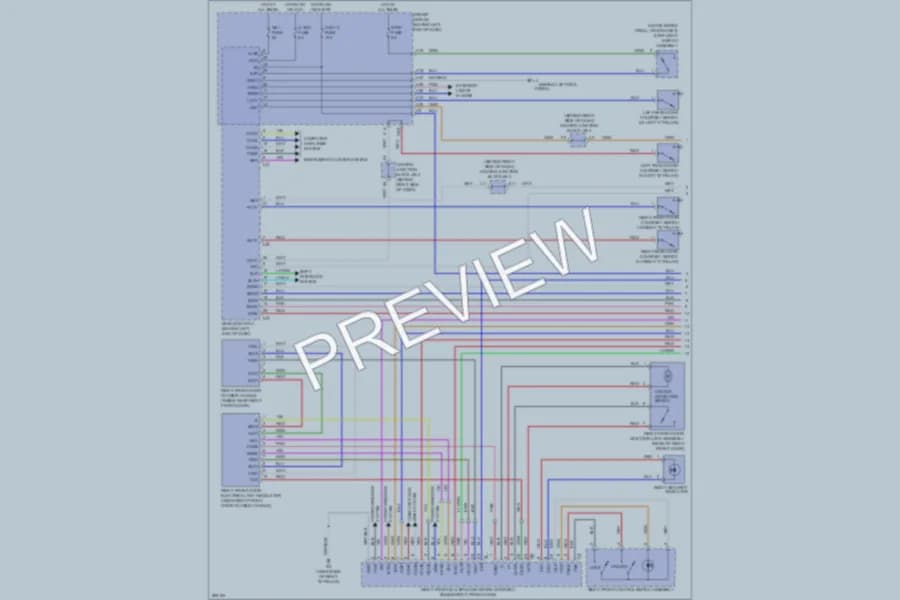 2009 Lexus LS600h Power Door Locks wiring diagram preview