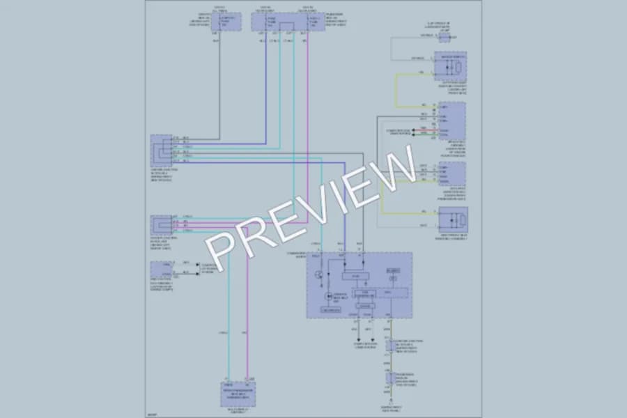 2009 Lexus LS600h Warning Systems wiring diagram preview