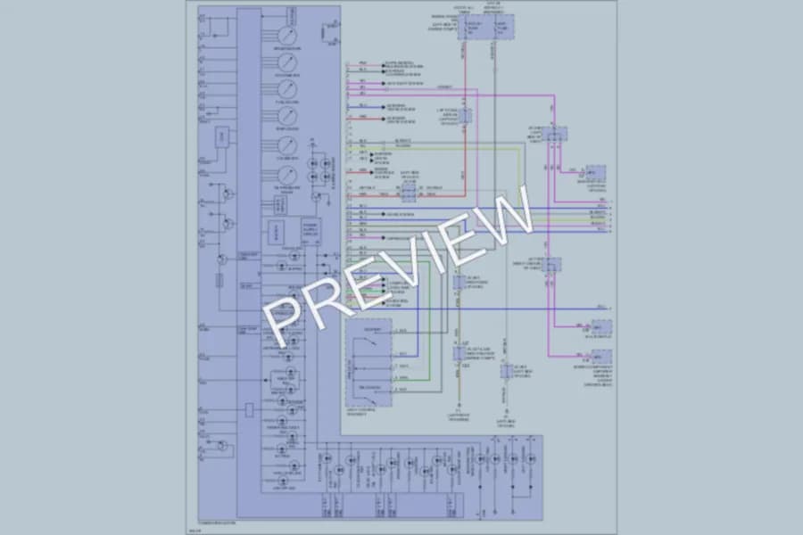 2009 Lexus LX570 Instrument Cluster wiring diagram preview