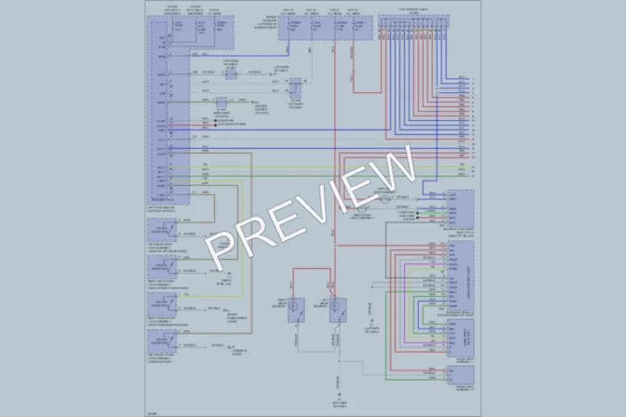2009 Lexus LX570 Interior Lights wiring diagram preview