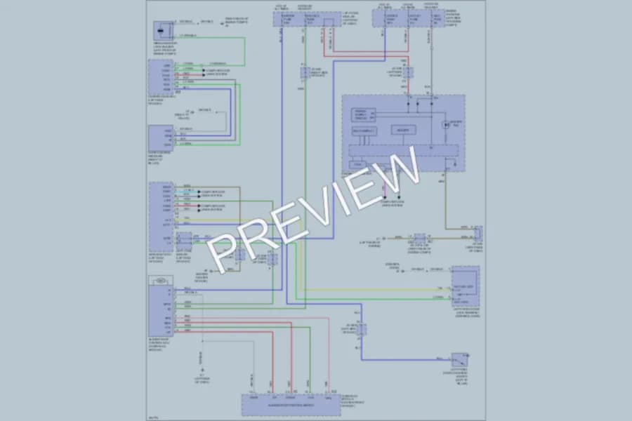 2009 Lexus LX570 Power Top Sunroof wiring diagram preview