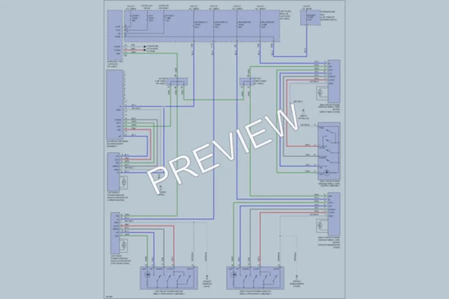 2009 Lexus LX570 Power Windows wiring diagram preview