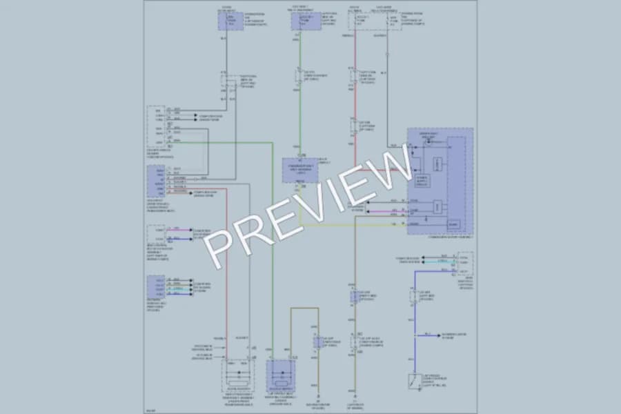 2009 Lexus LX570 Warning Systems wiring diagram preview