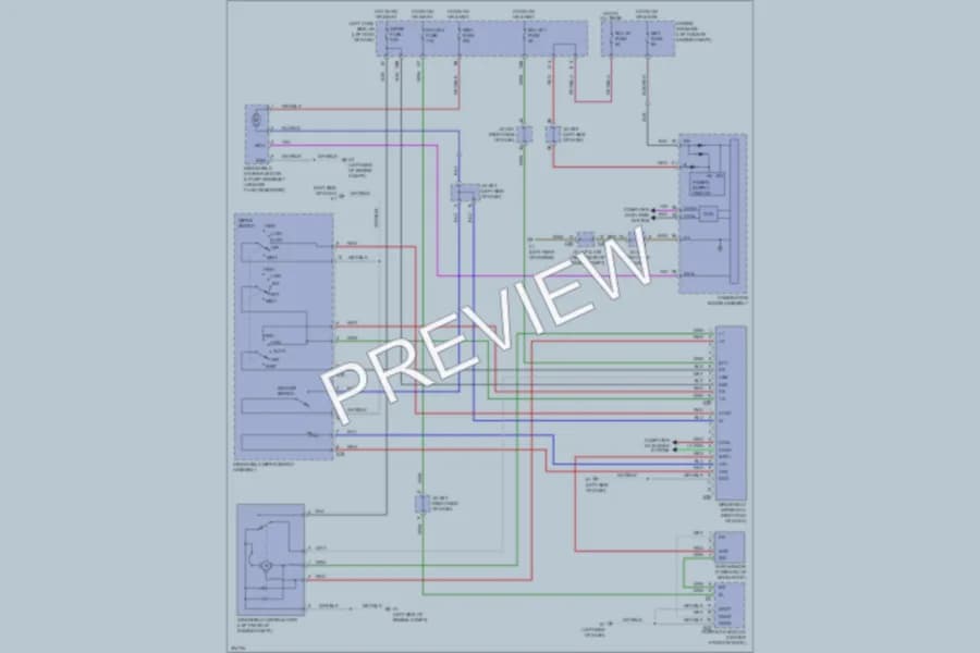 2009 Lexus LX570 Wiper Washer wiring diagram preview