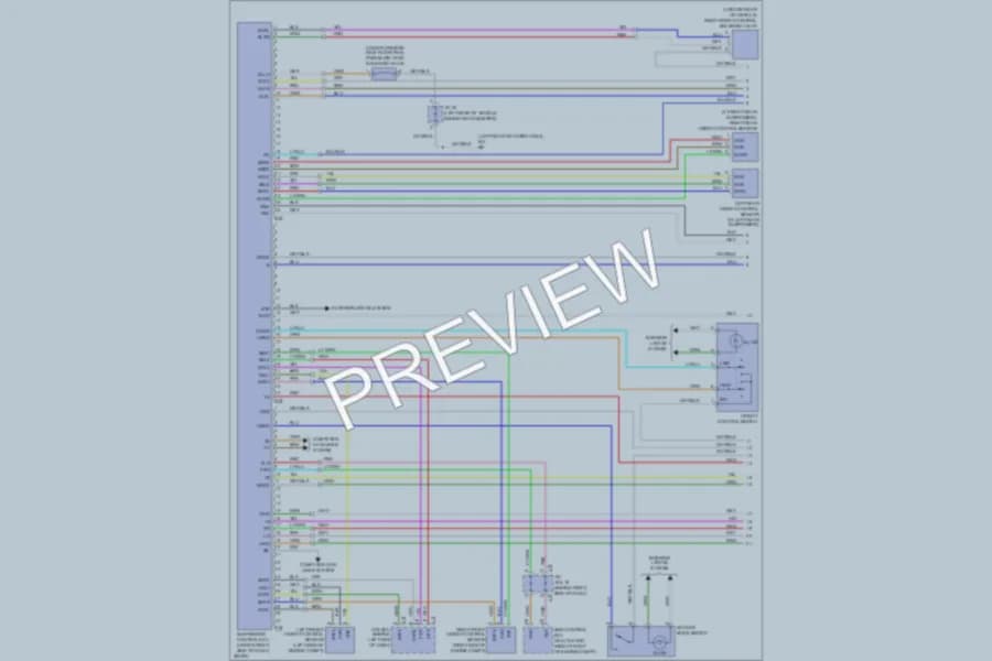2009 Lexus RX350 Electronic Suspension wiring diagram preview