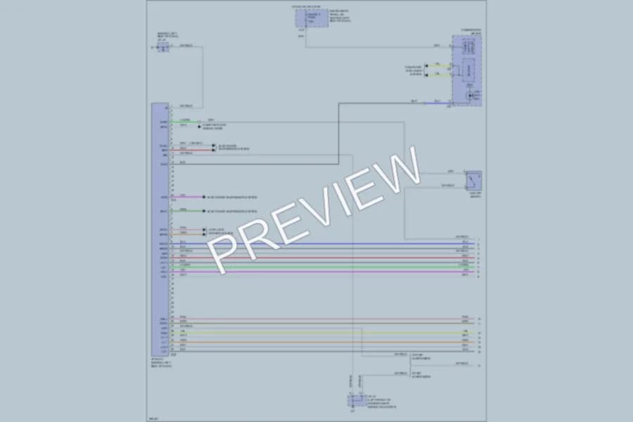 2009 Lexus RX350 Headlights wiring diagram preview