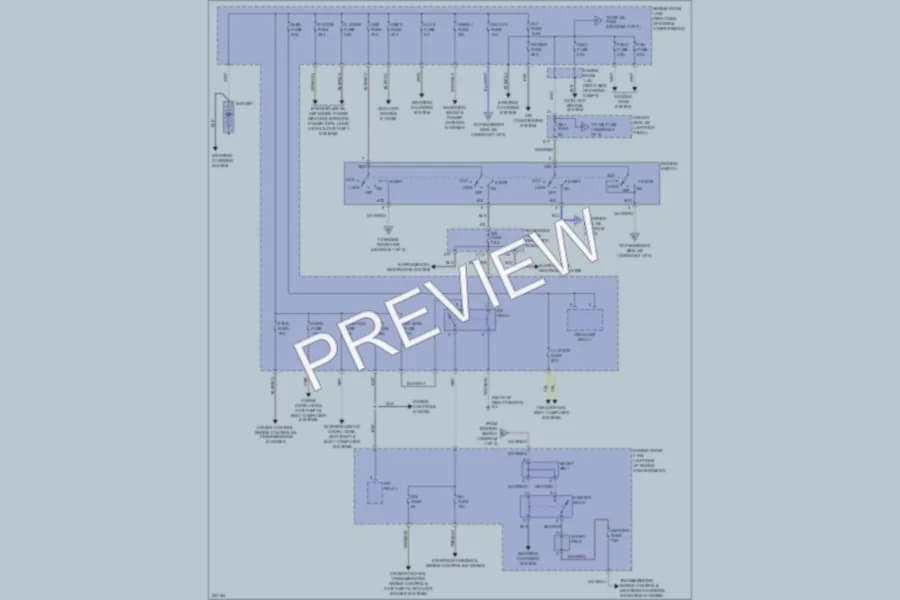 2009 Lexus SC430 Power Distribution wiring diagram preview