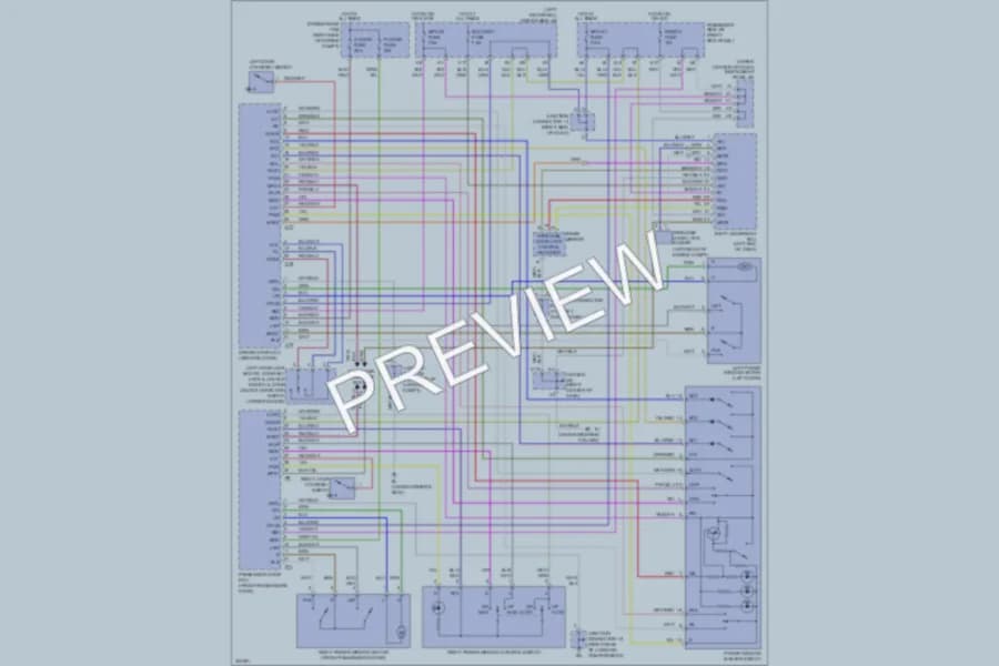 2009 Lexus SC430 Power Windows wiring diagram preview