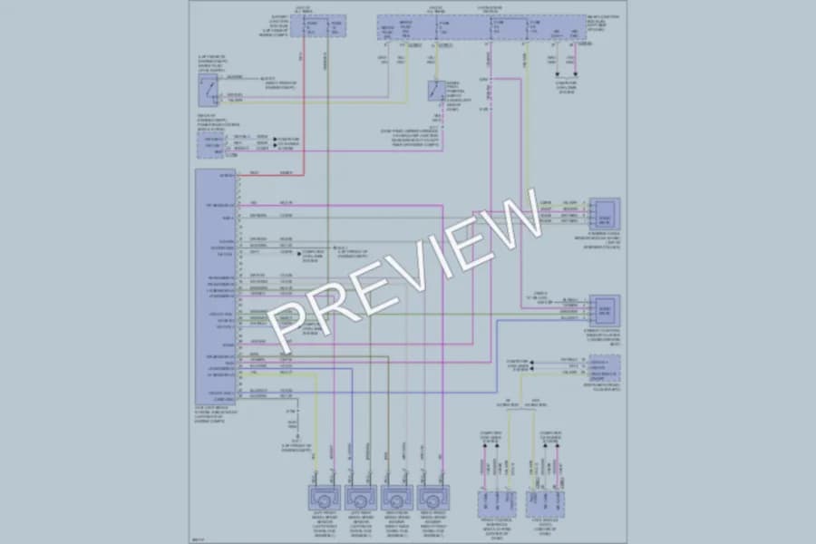 2009 Lincoln MKS Anti Lock Brakes wiring diagram preview