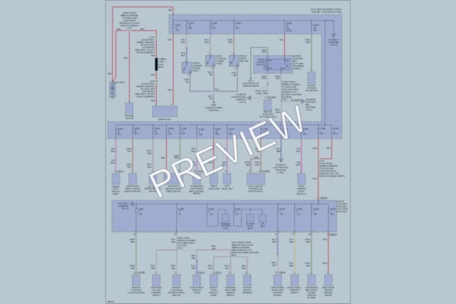 2009 Lincoln MKS Power Distribution wiring diagram preview