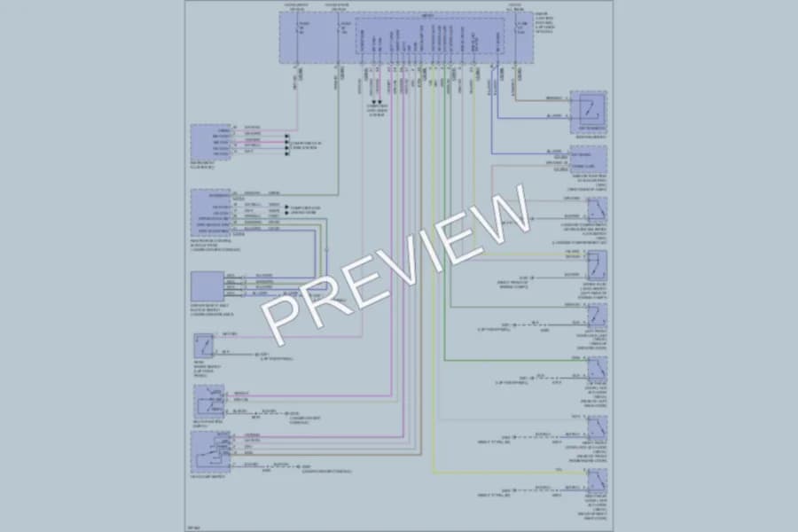 2009 Lincoln MKS Warning Systems wiring diagram preview