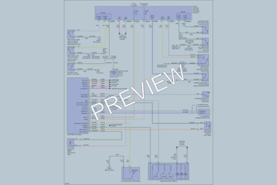 2009 Lincoln MKX Instrument Cluster wiring diagram preview
