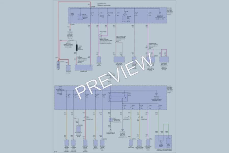 2009 Lincoln MKX Power Distribution wiring diagram preview