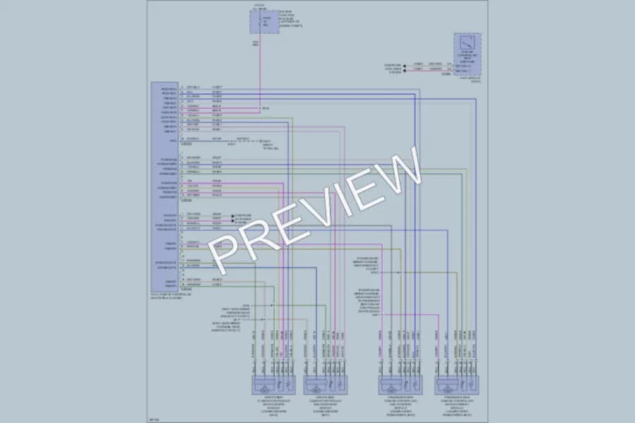 2009 Lincoln MKX Power Seats wiring diagram preview
