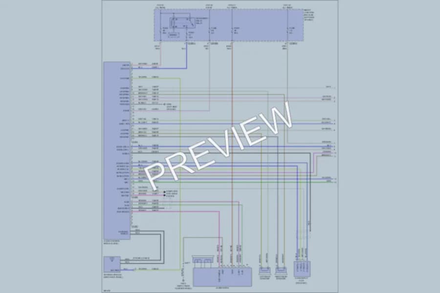 2009 Lincoln MKX Radio wiring diagram preview