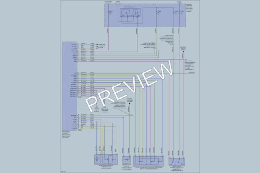 2009 Lincoln MKX Transmission wiring diagram preview