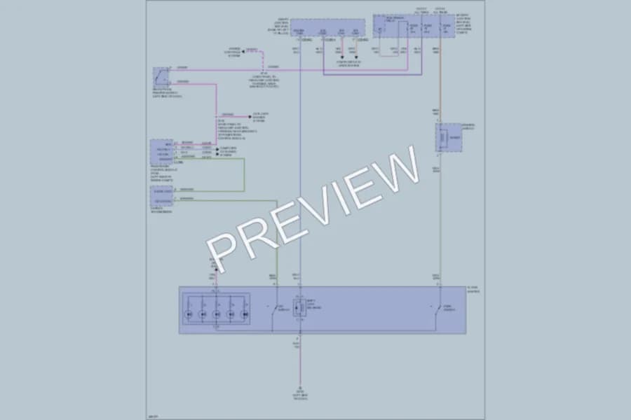 2009 Lincoln MKZ Shift Interlock wiring diagram preview