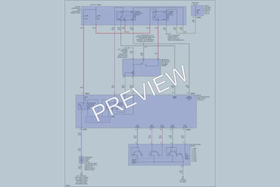 2009 Lincoln MKZ Wiper Washer wiring diagram preview
