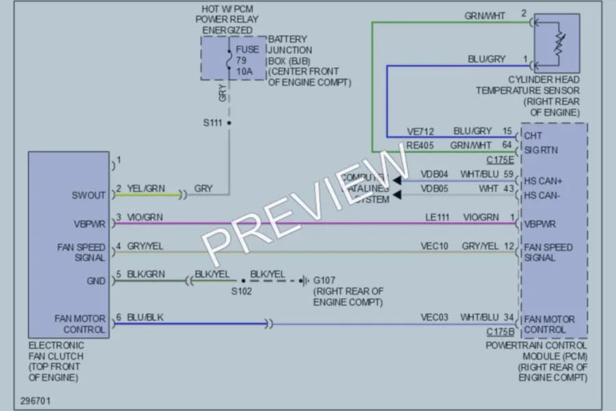 2009 Lincoln NavigatorL Cooling Fan wiring diagram preview