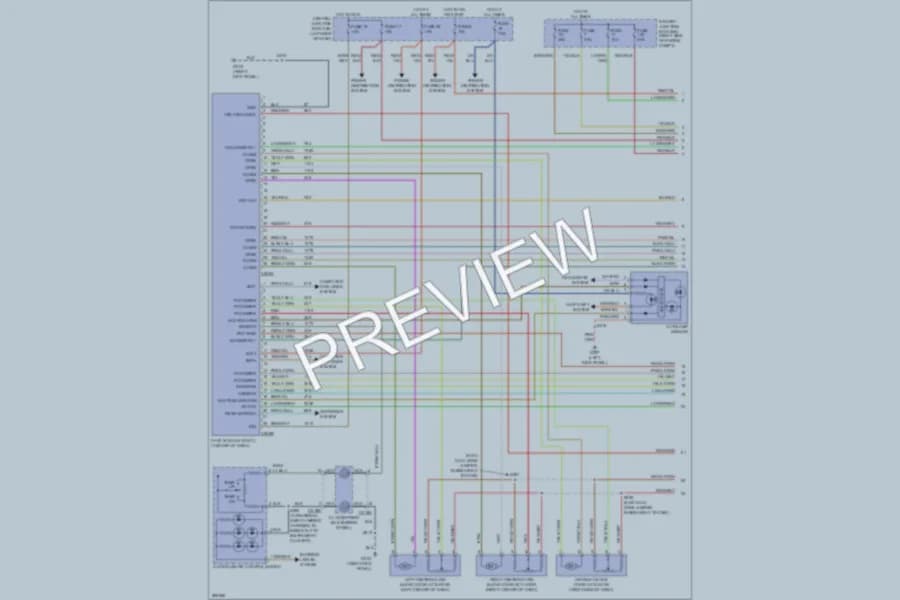 2009 Lincoln TownCar Air Conditioning wiring diagram preview