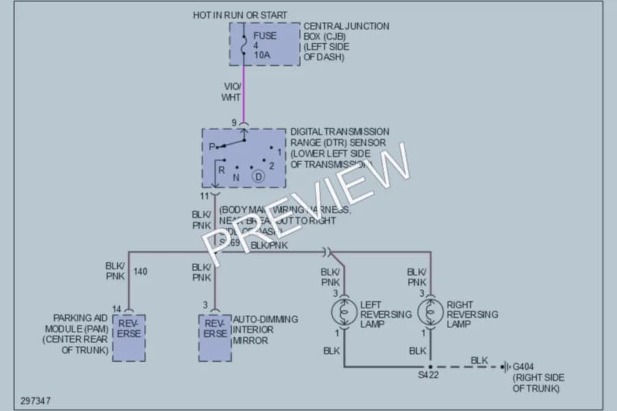 2009 Lincoln TownCar Exterior Lights wiring diagram preview