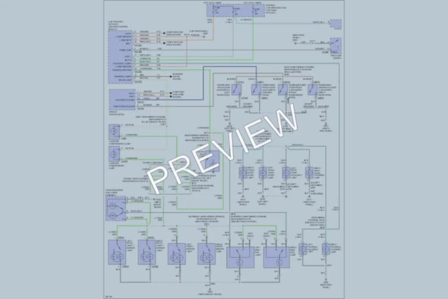 2009 Lincoln TownCar Interior Lights wiring diagram preview