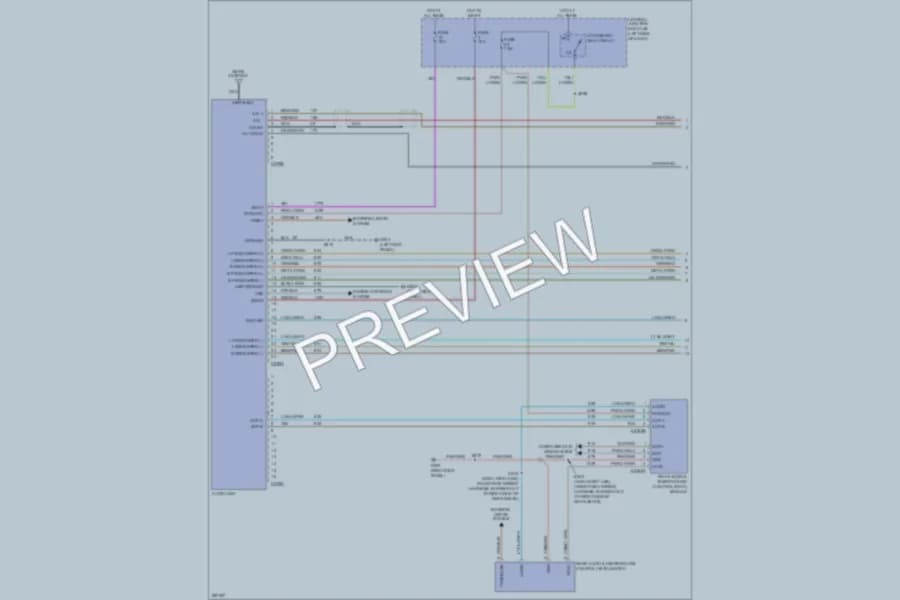 2009 Lincoln TownCar Radio wiring diagram preview