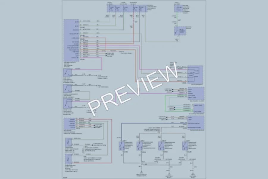 2009 Lincoln TownCar Warning Systems wiring diagram preview