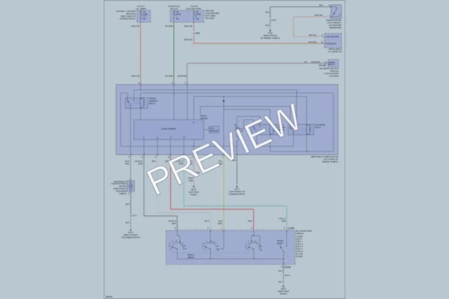2009 Lincoln TownCar Wiper Washer wiring diagram preview