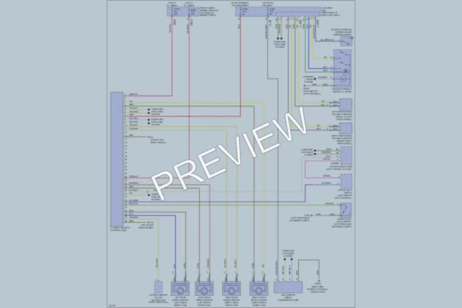 2009 MINI Cooper Anti Lock Brakes wiring diagram preview